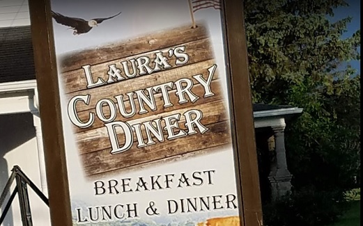 Laura's Country Diner sign